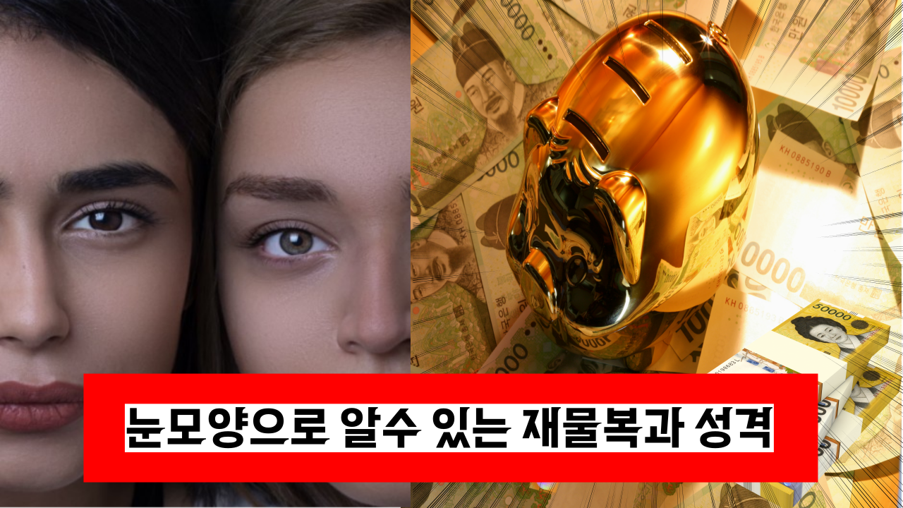  '이건 꼭 알아야겠네요' 눈 모양으로 알수 있는 재물복과 성격