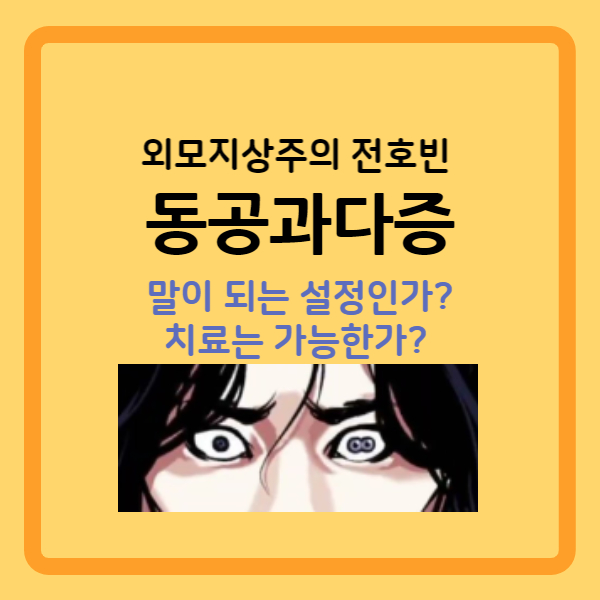  동공과다증 (다동공증) : 외지주 전호빈! 말이 되는 설정인가? 치료는 가능한가?