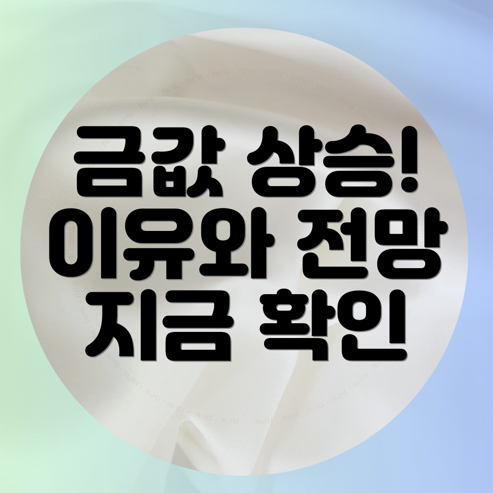 금 가격 상승