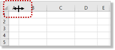 A열 너비 줄이기