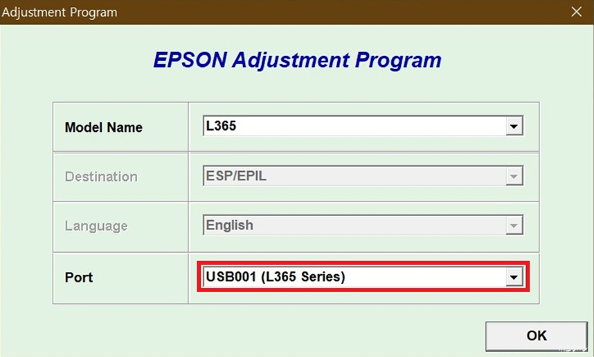 앱손 잉크패드 카운트 리셋 Epson Adjustment 3