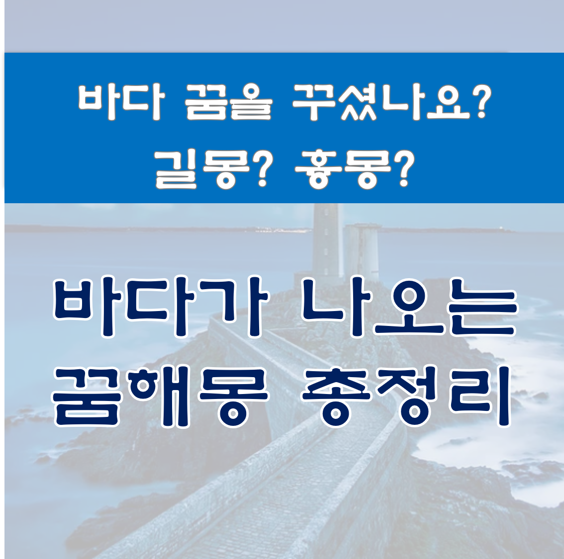 바다 꿈해몽 총정리 여기서