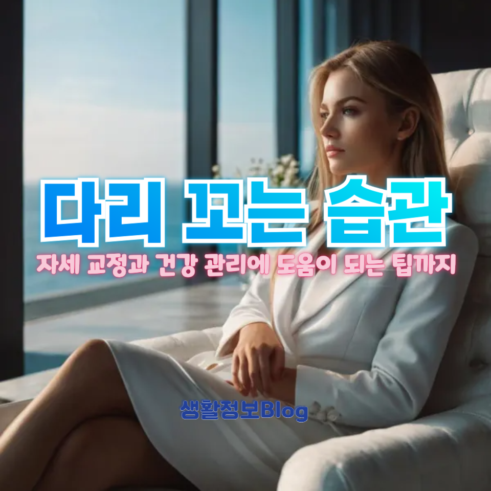 다리 꼬는 습관
