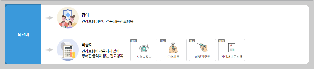 병원비는 지원되지 않는다