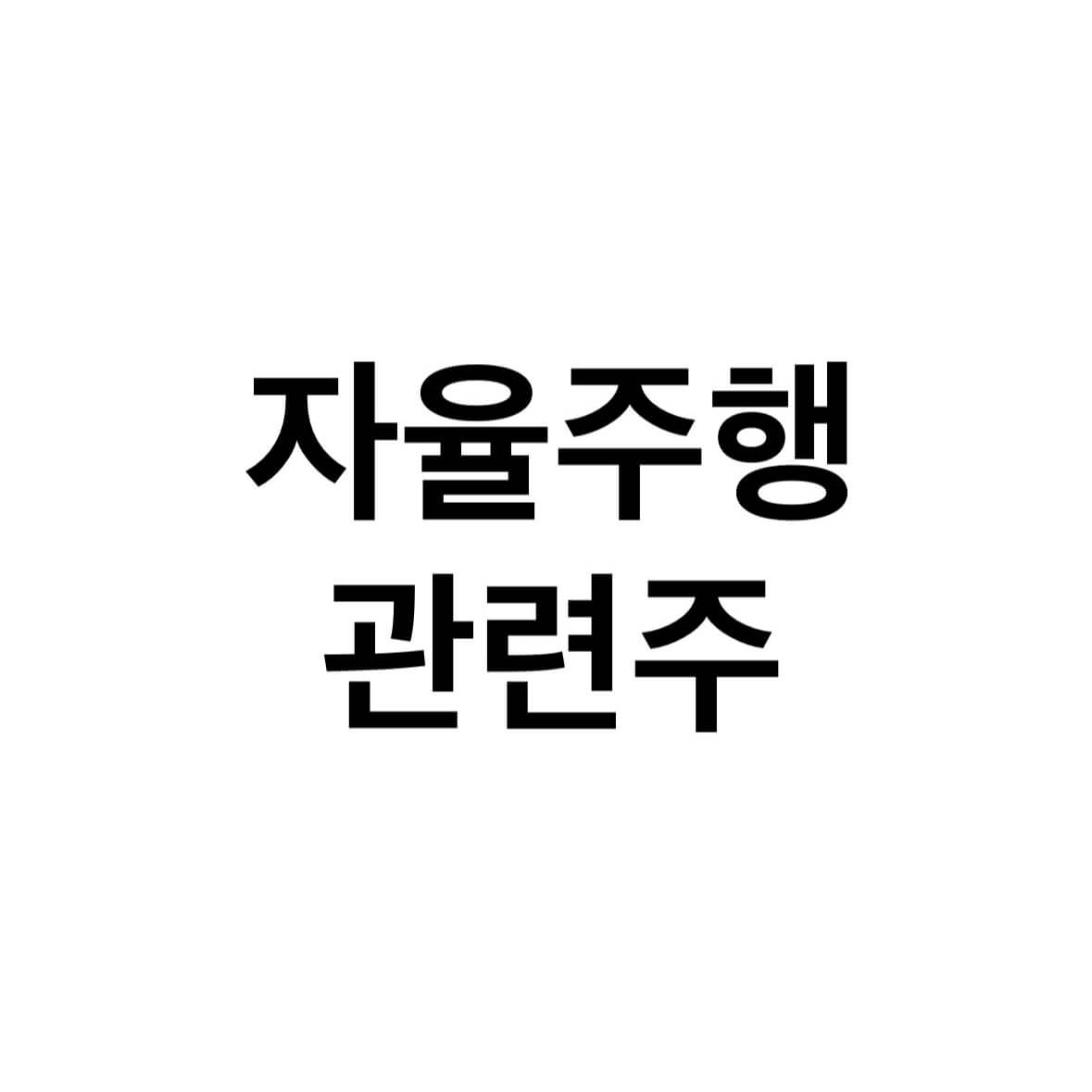 자율주행-관련주