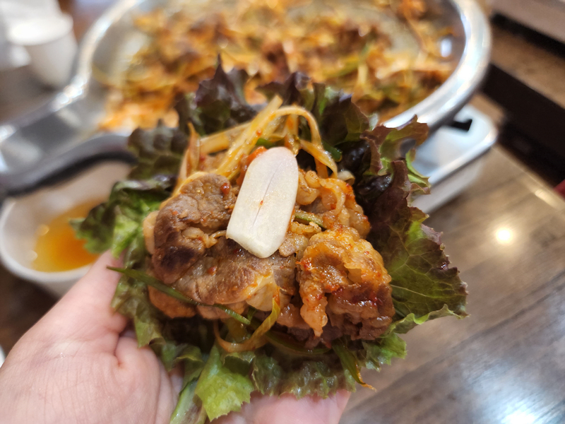 우삼겹_상추쌈