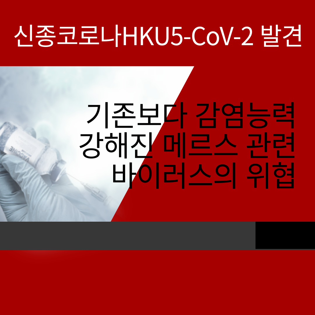 중국서 신종 코로나 HKU5-CoV-2 발견 – 기존보다 감염능력 강해진 메르스 관련 바이러스의 위협