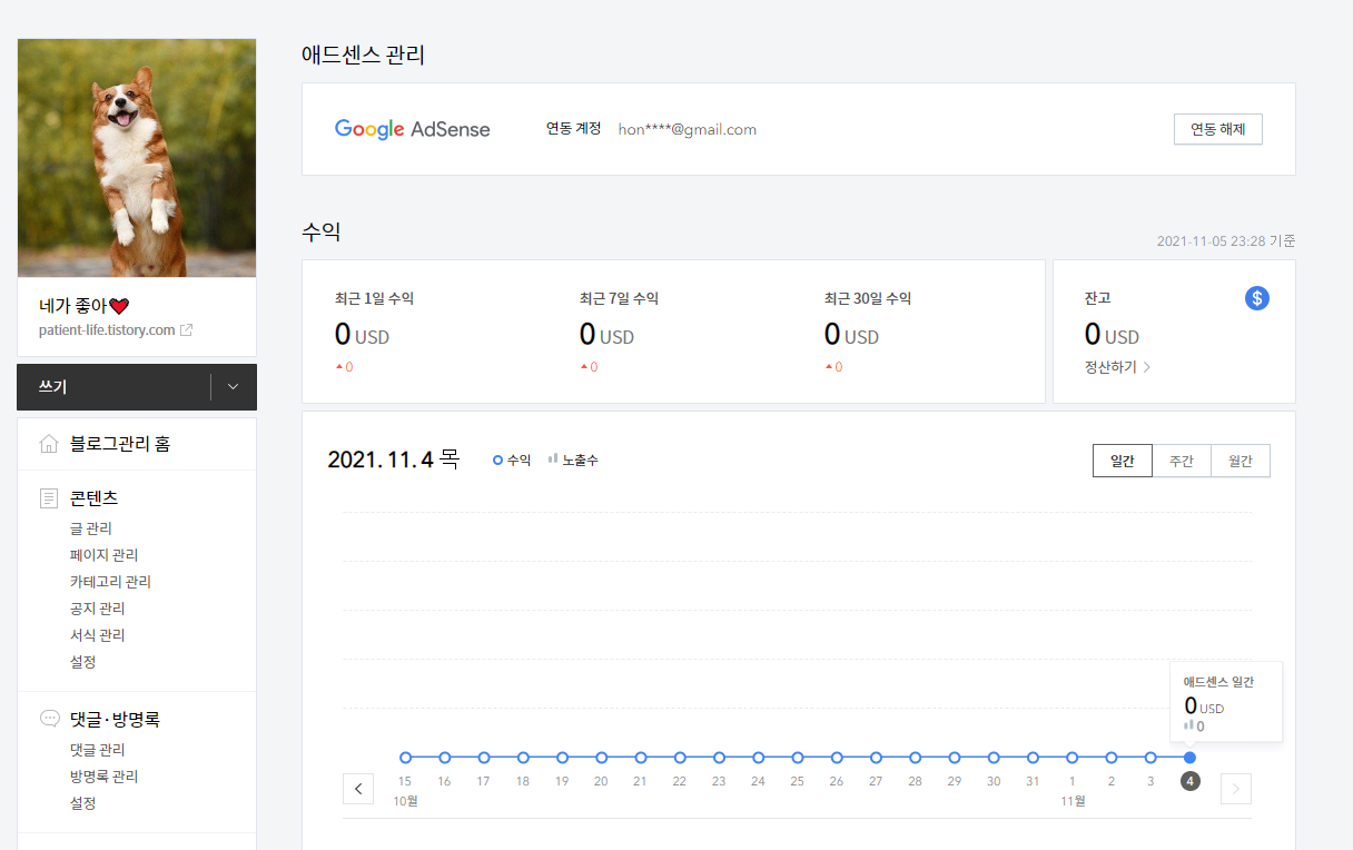  애드센스 연동 드디어 성공!