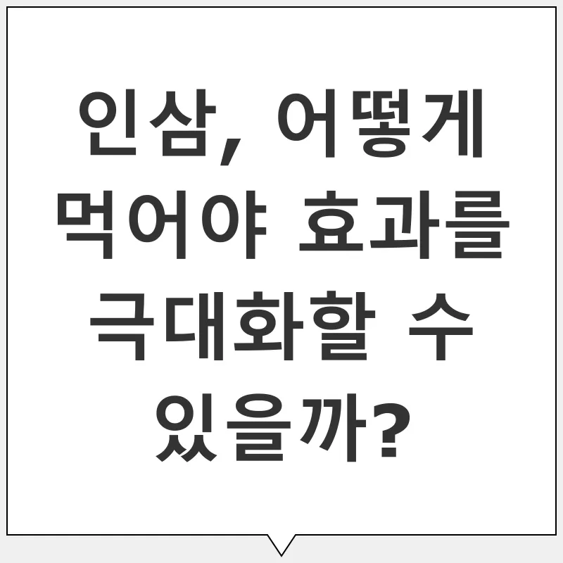 인삼 효능_2