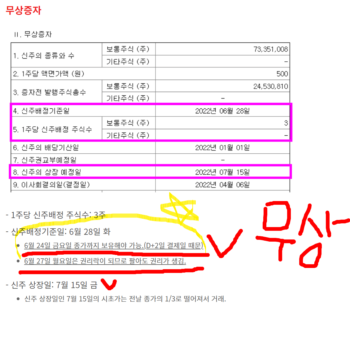 에코프로비엠 무상증자