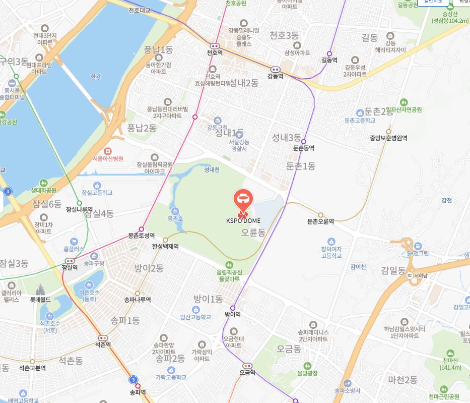 KSPO DOME 위치