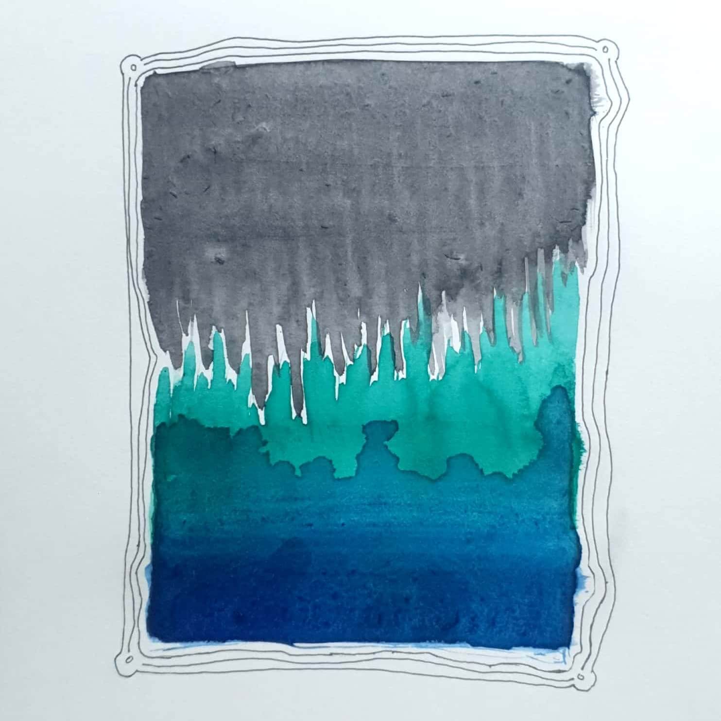  Today's Weather 오늘의 날씨 / 일러스트 그림 드로잉 / 풍경화 그리기