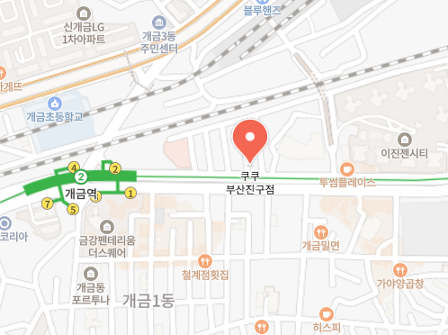 쿠쿠 부산진구점 위치 이미지