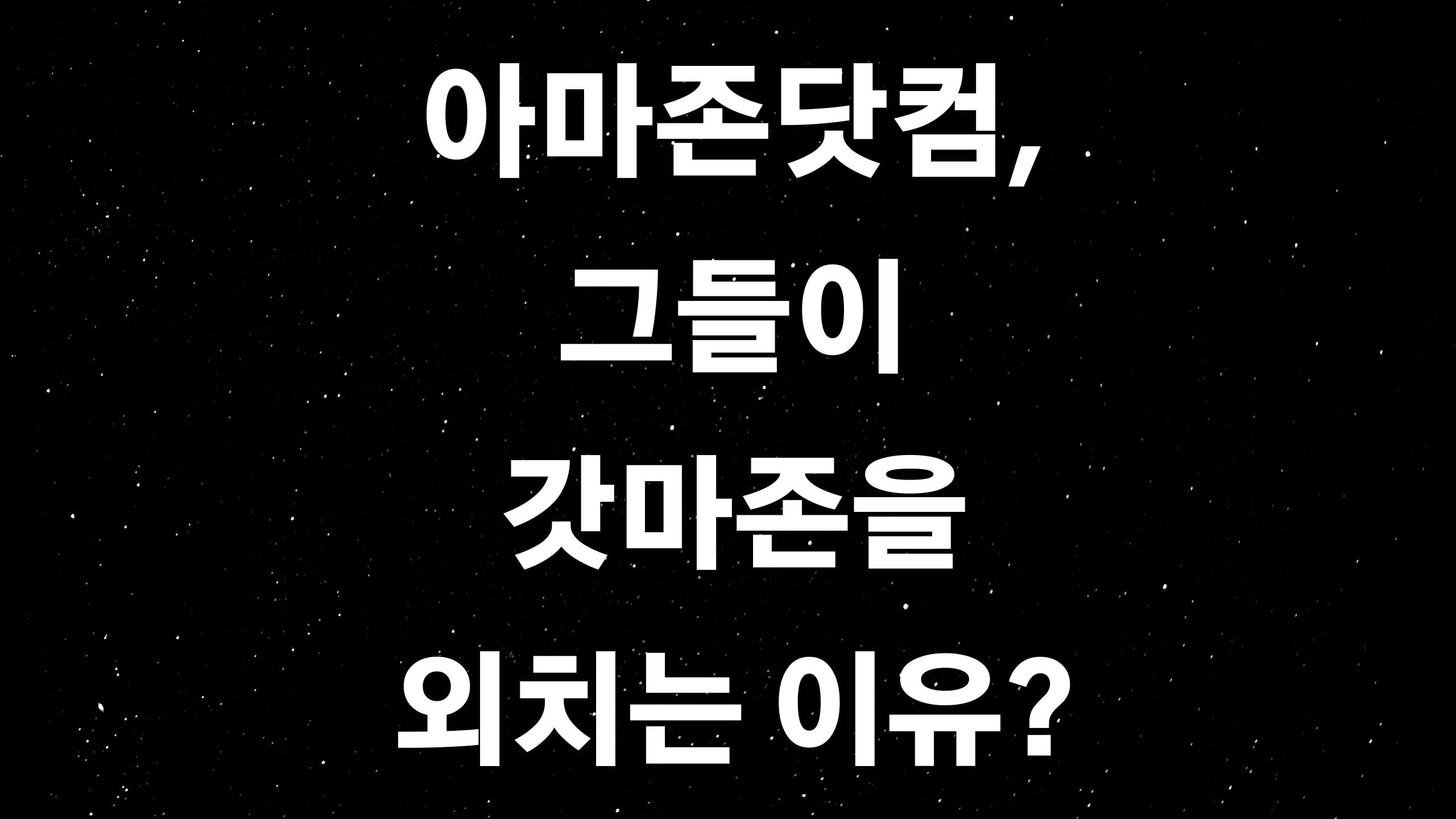  아마존닷컴 성공 비결 및 간단 기업프로필?