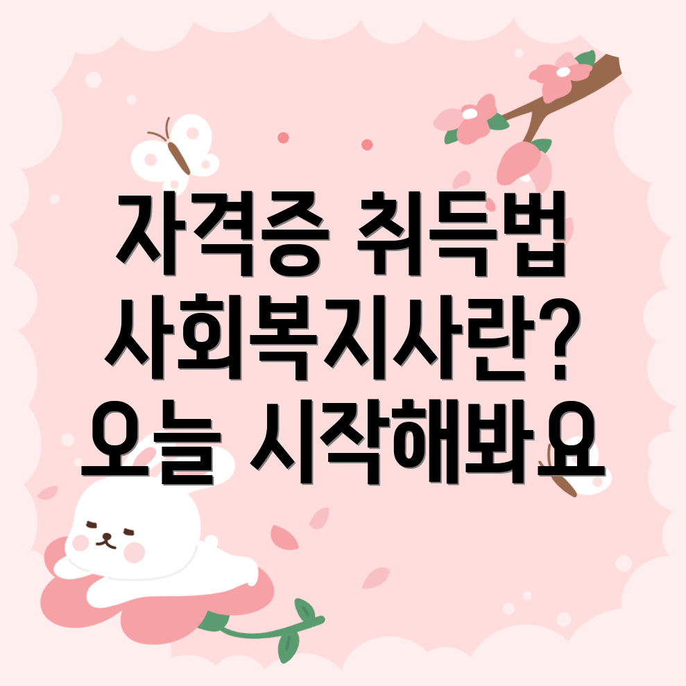 사회복지사 2급 자격증