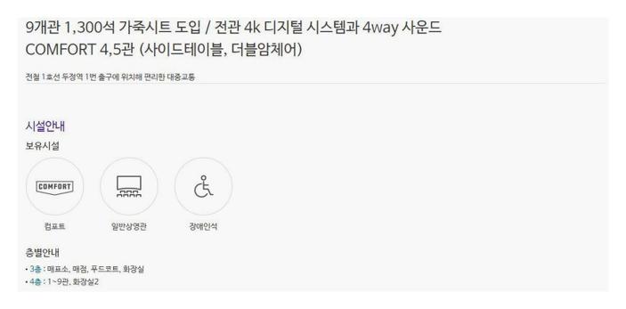 두정동 메가박스 상영시간표