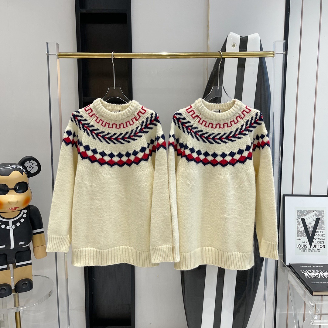 [CELINE] 셀린느 셰틀랜드 니트 스웨터 2A38Q107O.01CE