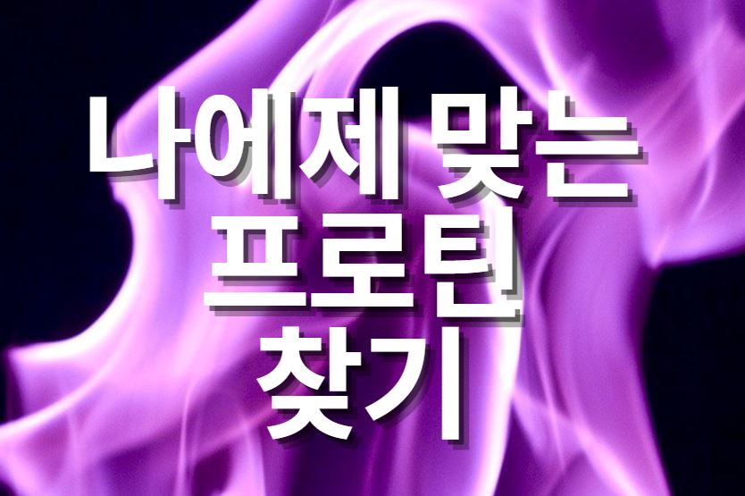  프로틴 파우더 나에게 맞는것 찾는 방법과 섭취 방법
