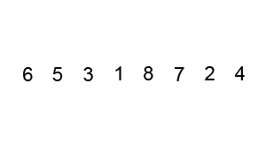 버블 정렬의 동작 과정&#44; 반복을 할 때마다 크기가 가장 큰 숫자가 순차적으로 맨 오른쪽으로 자리잡는다.