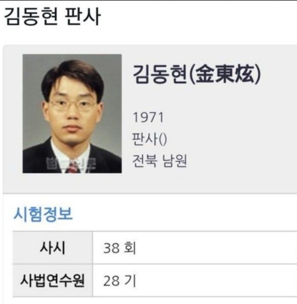 김동현 판사 프로필