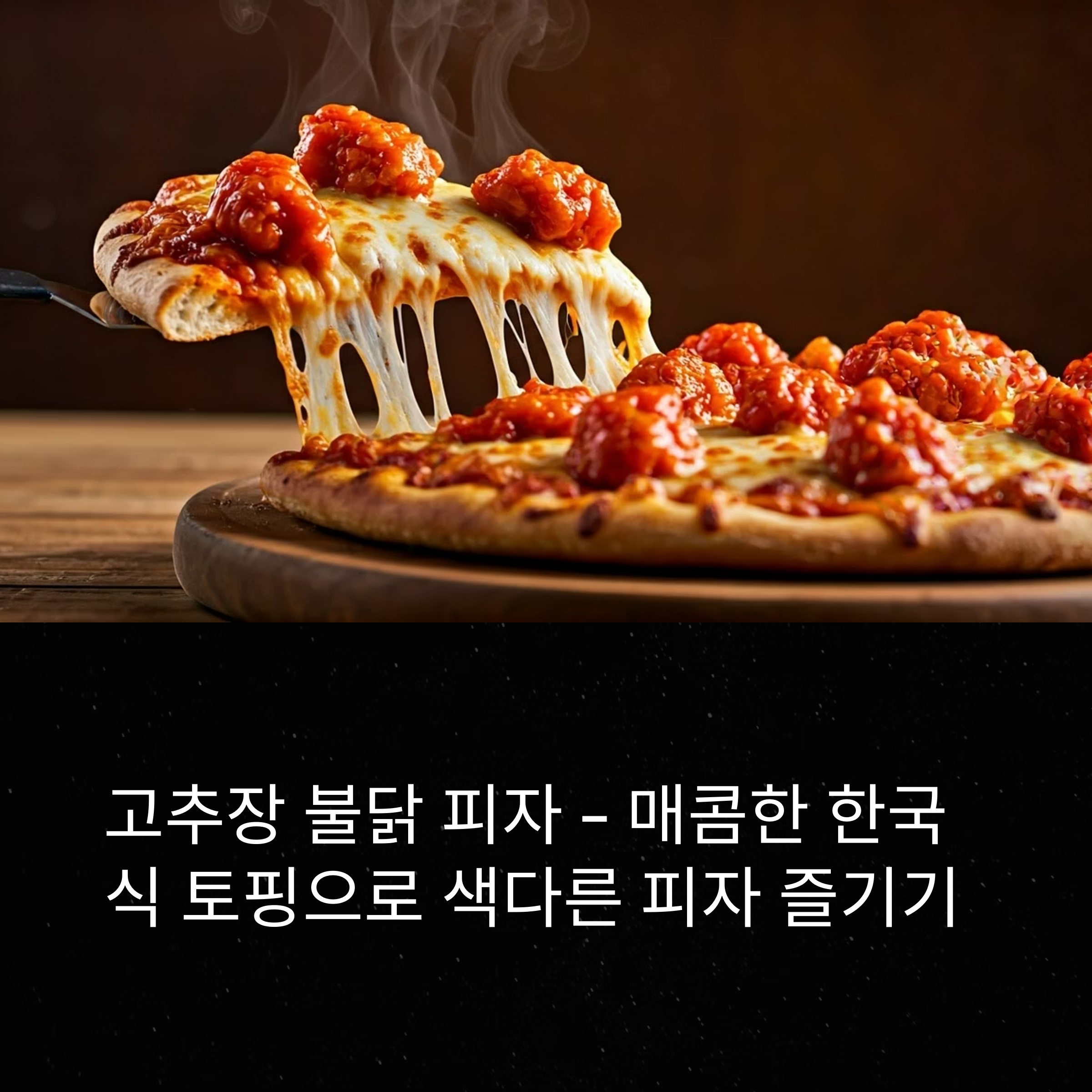 고추장 불닭 피자 – 매콤한 한국식 토핑으로 색다른 피자 즐기기