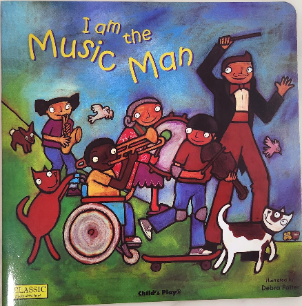I am the Music Man 영어 음악 악기 책 앞 표지