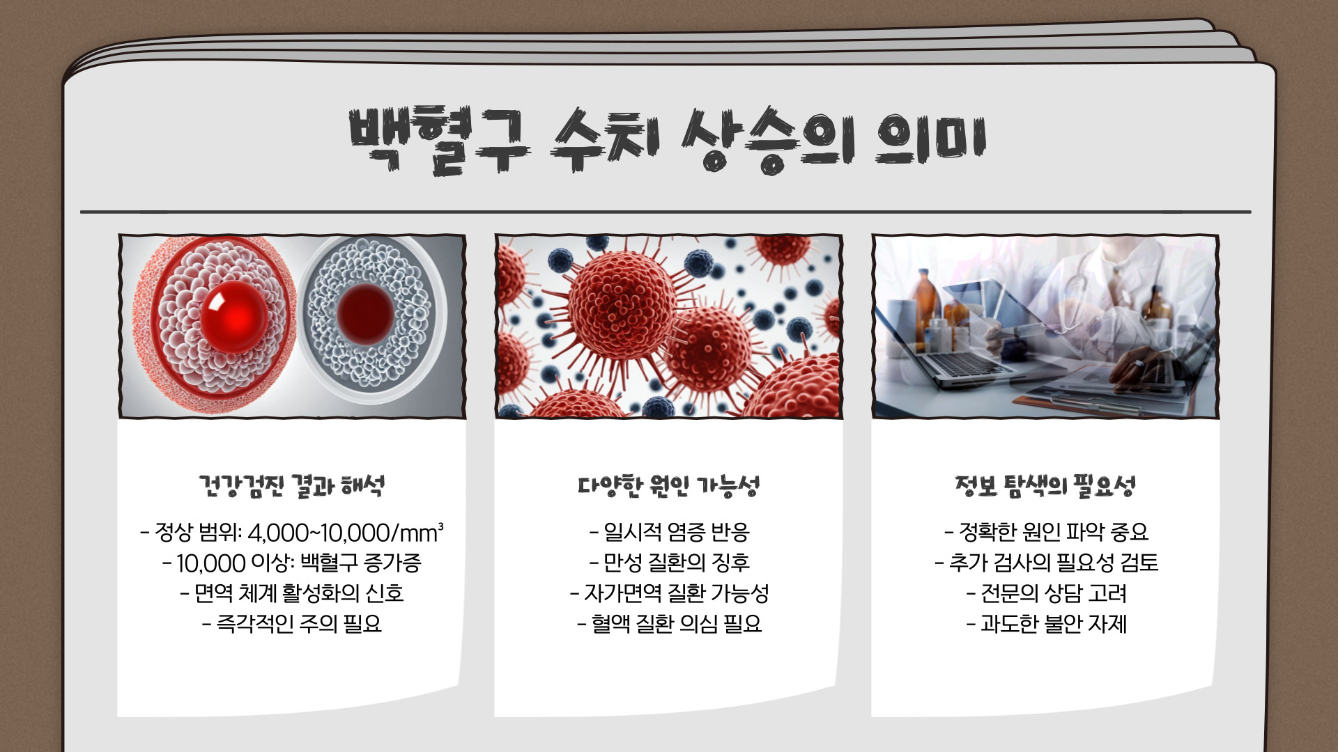 백혈구수치가높으면