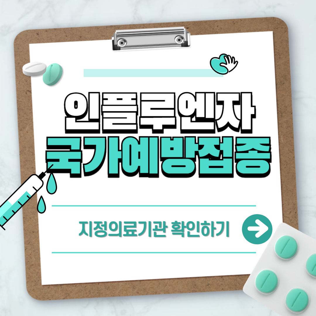 인플루엔자 국가예방접종 포스터