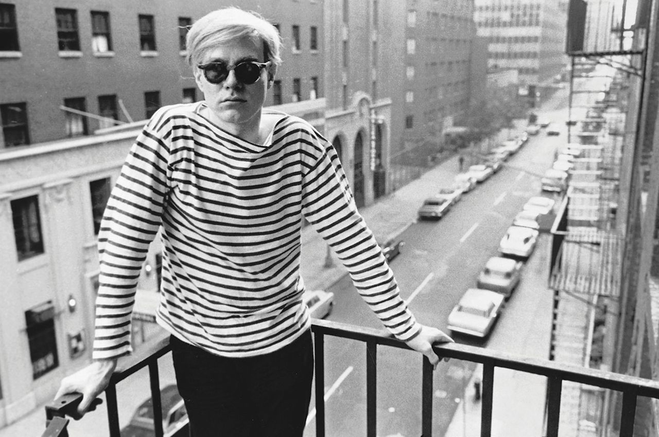Mr Andy Warhol on the fire escape of the Factory, 231 East 47th Street, 1965–7. © Stephen Shore