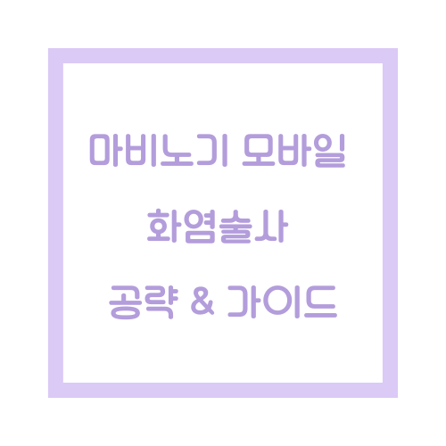 마비노기 화염술사 공략 썸네일