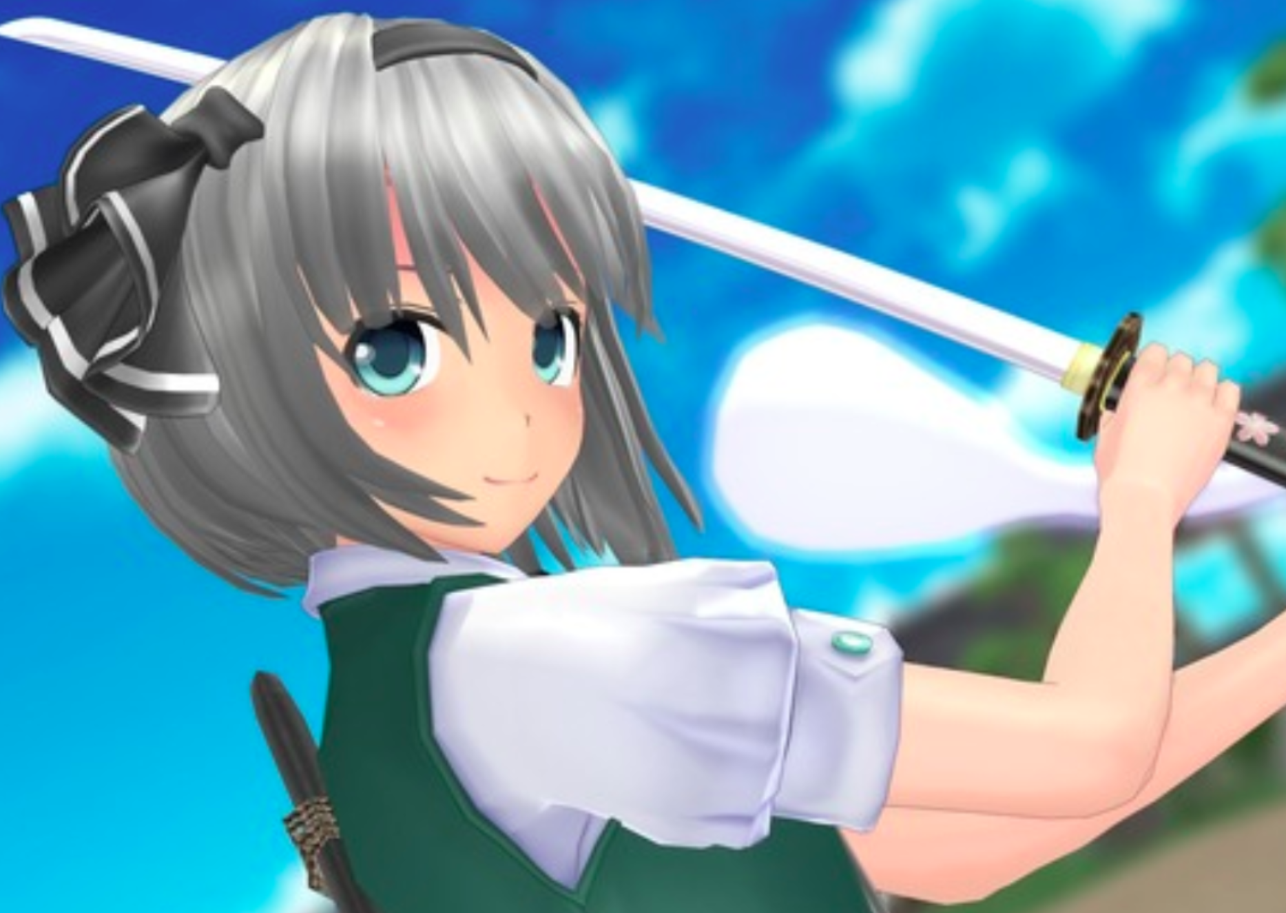  (東方) 콘파쿠 요우무 mmd 모델