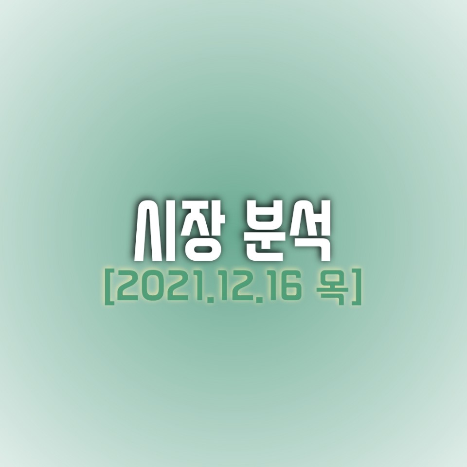  금일(12/16) 주식 시장 분석