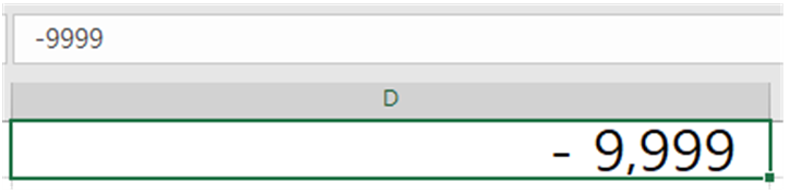 마이너스와 숫자가 붙어있는 이미지
