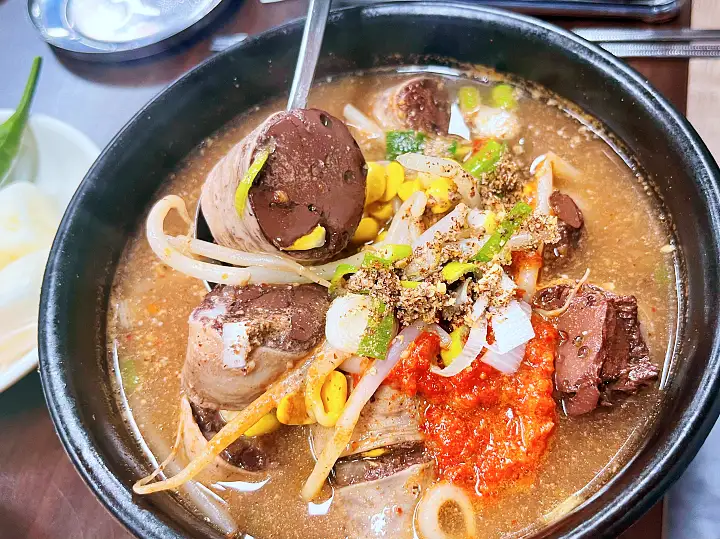 순대국밥 52년 노포 피순대 전골 순대국 수육 순창 맛집
