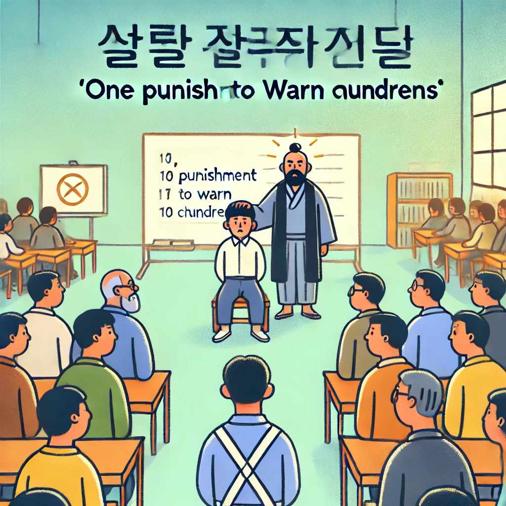 일벌백계(一罰百戒) 한 사람을 벌하여 백 사람을 경계한다 - 결론