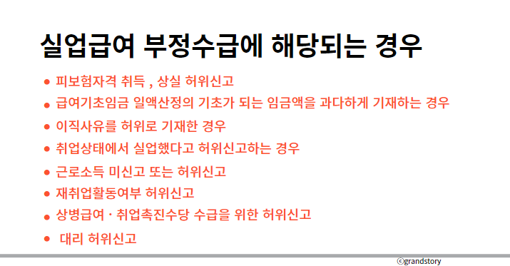 실업급여부정수급