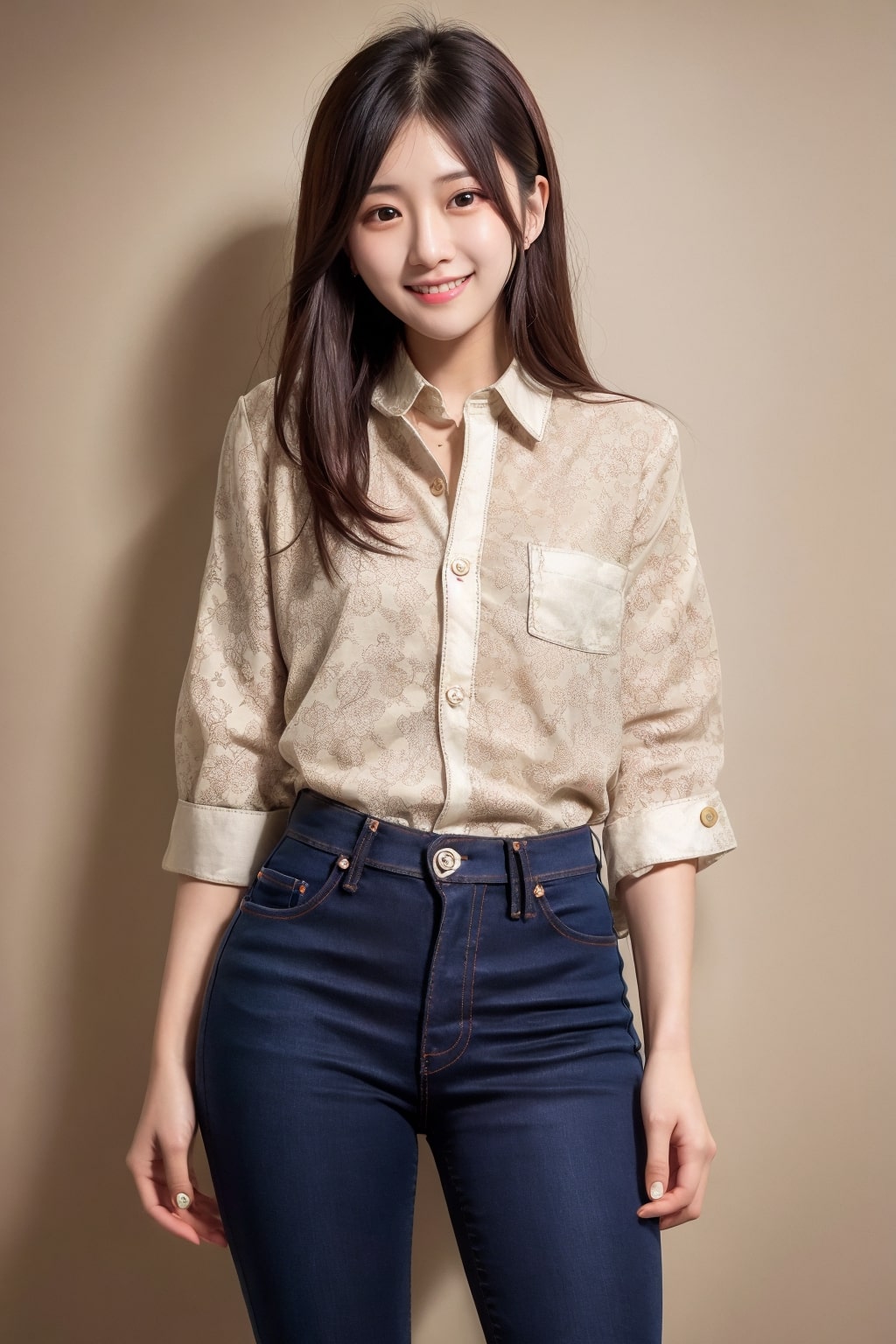  수영장에서 컬러풀 모노키니 입은 여자 그려줘
