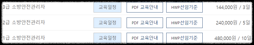 한국소방안전원 강습교육