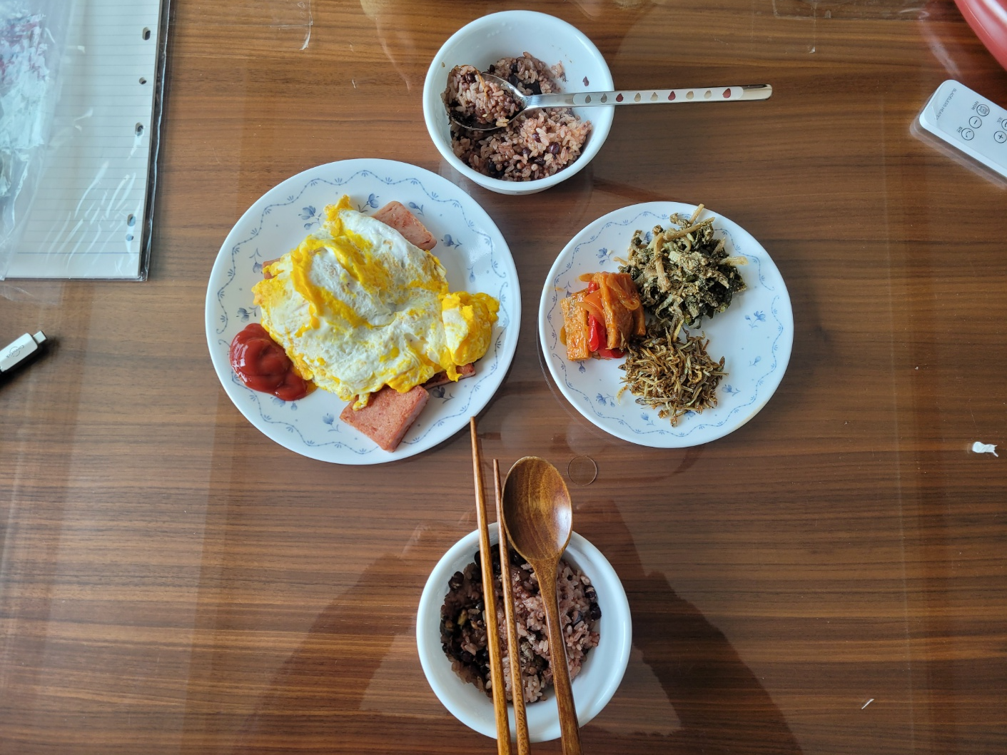 잡곡밥&#44; 나물&#44; 보름 식사