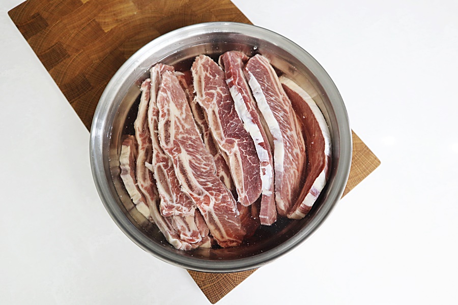 추석명절 LA갈비구이만드는법 LA갈비재는법 15