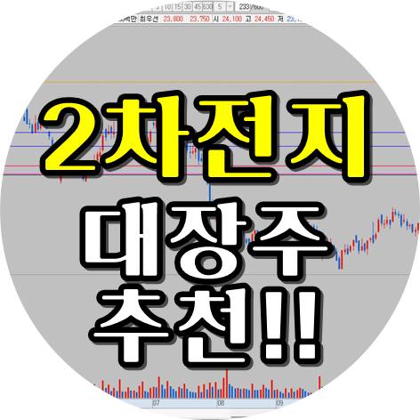  2차전지 대장주 추천! 관련주 3종목!