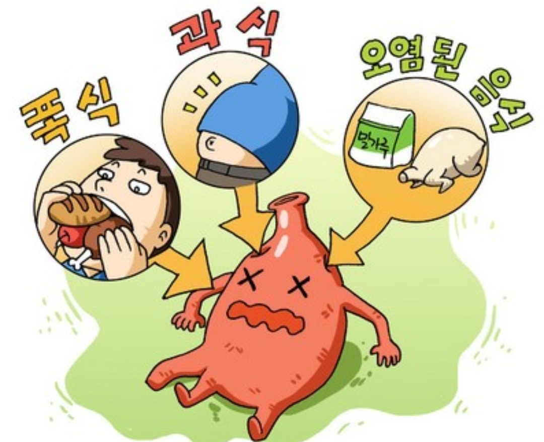  배에서 꾸르륵소리 나면서 설사  이유?