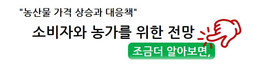 농산물 가격 상승과 대응책: 소비자와 농가를 위한 전망 조금 더 알아보면&#44;