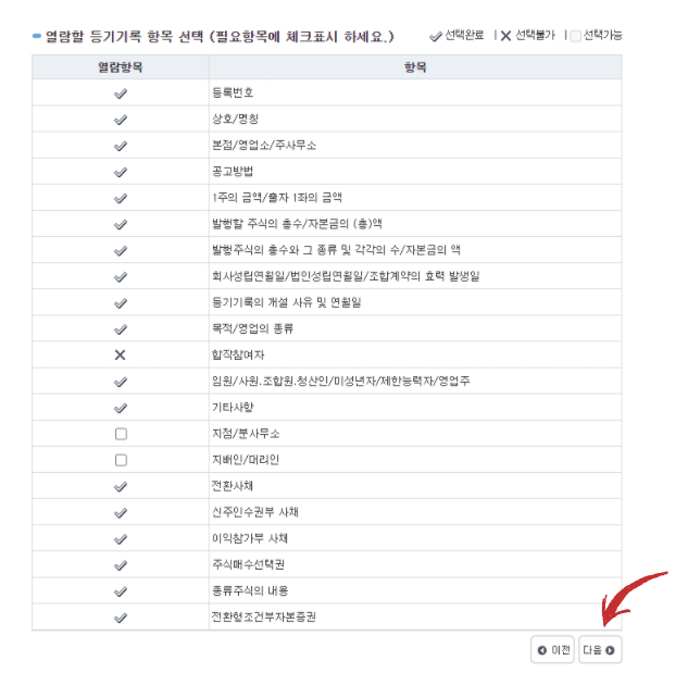등기부등본 인터넷발급 방법 대법원 인터넷등기소 법인 6