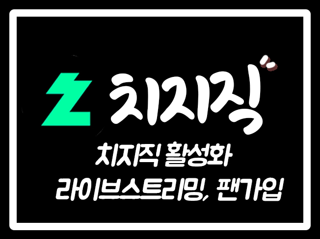  치지직팔로워 치지직스트리머 치지직 VOD조회수 치지직팔로우 치치직구독 치지직채널구독