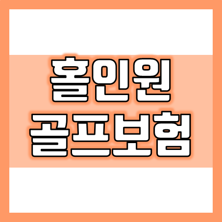  홀인원 골프보험 추천 : 홀인원 뿐 아니라 골프 배상책임, 도난 파손 수리비 보장까지!