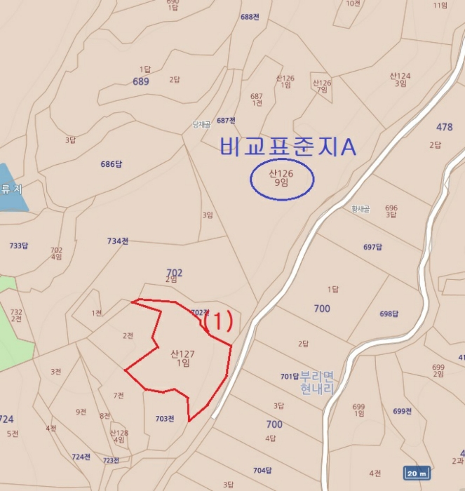 대전지방법원2022타경102598 지 번 약 도