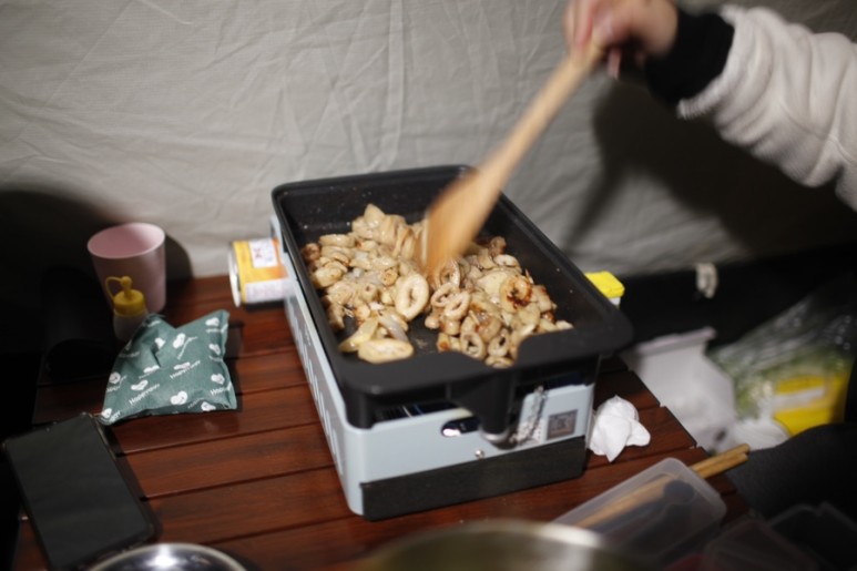 10도 혹한기 동계 캠핑, 사이트 정보 포천 캠핑플래닛 B30번, 난로 대여, 영하 25