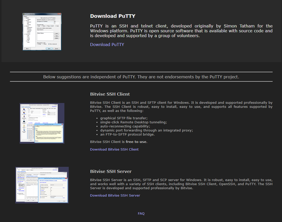 Download PuTTY