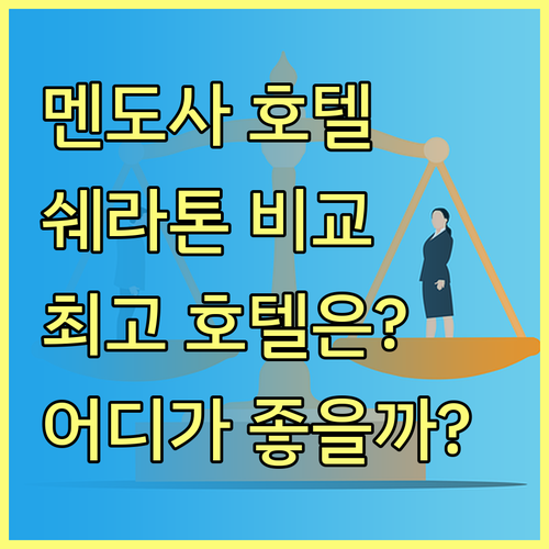 멘도사 여행, 어떤 호텔을 선택해야 